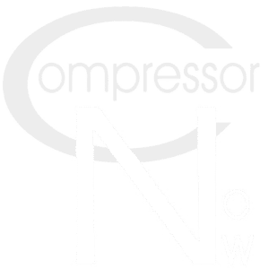 Compressor Now White & Gray Logo