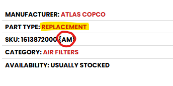 AM Product Description