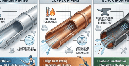 Aluminum vs Copper vs Iron Air Piping